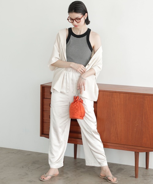 GeeRA(ジーラ)の「ワッフルボーダーアメスリタンク(タンクトップ・レディース・ピンク/ブラック/グリーン/オレンジ・X-LARGE/SMALL/LARGE/MEDIUM)」の12枚目の写真