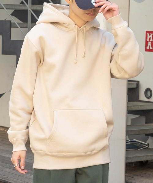 プルオーバーパーカー 裏起毛 オートミール セール】【United Athle】T/C sweat pull over hoodie