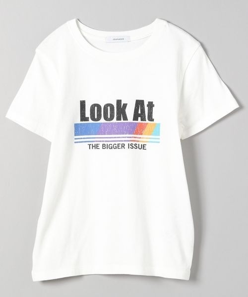 JEANASIS(ジーナシス)の「レトログラフィックチビTEE/192254(Tシャツ/カットソー・レディース・ホワイト/スミクロ・FREE)」の15枚目の写真