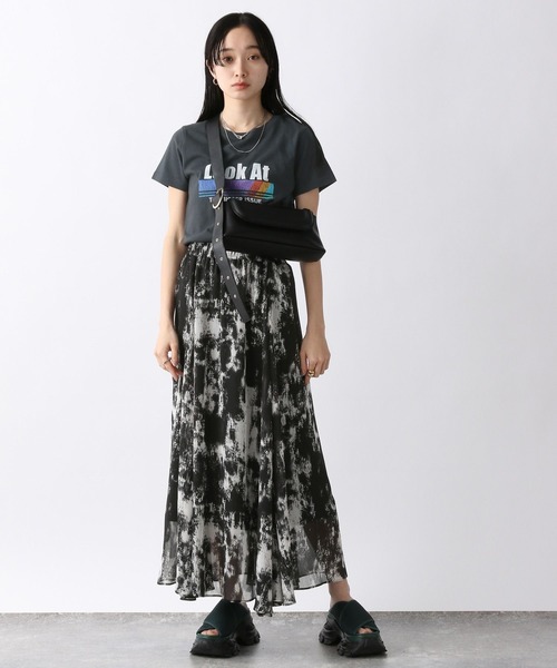 JEANASIS(ジーナシス)の「レトログラフィックチビTEE/192254(Tシャツ/カットソー・レディース・ホワイト/スミクロ・FREE)」の14枚目の写真