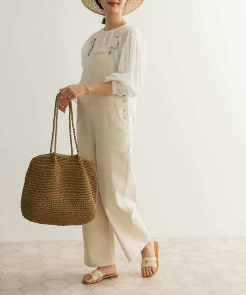 URBAN RESEARCH DOORS（アーバンリサーチドアーズ）の「コットンサロペット（サロペット/オーバーオール・レディース・ナチュラル/ワンウォッシュ・MEDIUM）」の8枚目の写真