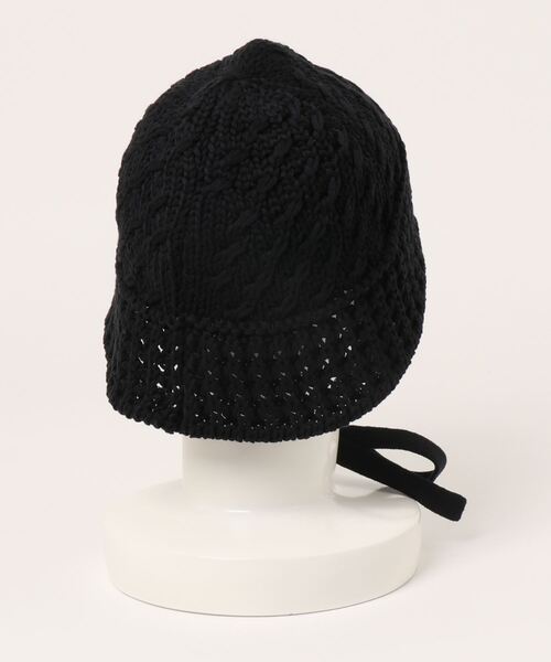 Right-on（ライトオン）の「ニットストラップゴブハット（ハット・レディース・グリーン/オレンジ/ブラック・フリー）」の4枚目の写真