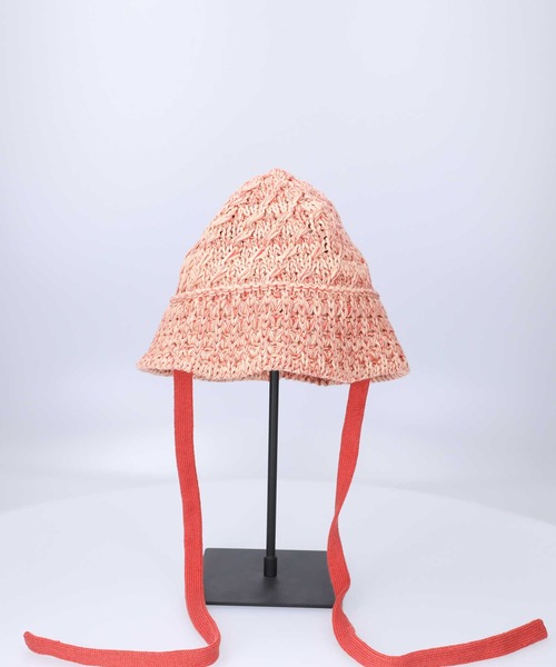 Right-on（ライトオン）の「ニットストラップゴブハット（ハット・レディース・グリーン/オレンジ/ブラック・フリー）」の7枚目の写真