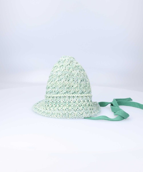 Right-on（ライトオン）の「ニットストラップゴブハット（ハット・レディース・グリーン/オレンジ/ブラック・フリー）」の9枚目の写真