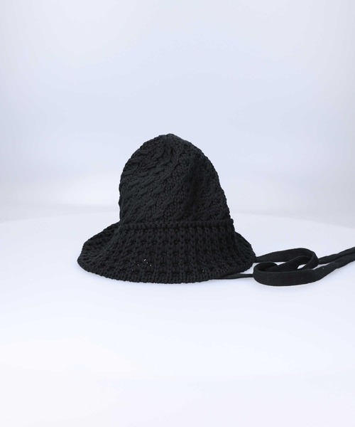 Right-on（ライトオン）の「ニットストラップゴブハット（ハット・レディース・グリーン/オレンジ/ブラック・フリー）」の8枚目の写真