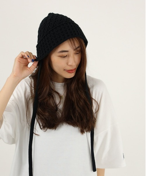 Right-on（ライトオン）の「ニットストラップゴブハット（ハット・レディース・グリーン/オレンジ/ブラック・フリー）」の22枚目の写真