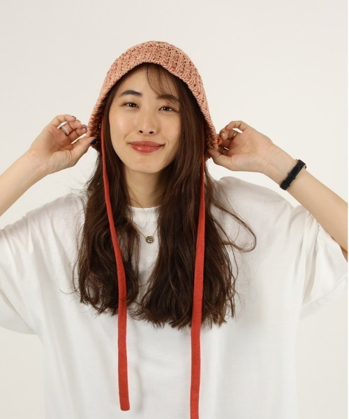 Right-on（ライトオン）の「ニットストラップゴブハット（ハット・レディース・グリーン/オレンジ/ブラック・フリー）」の17枚目の写真