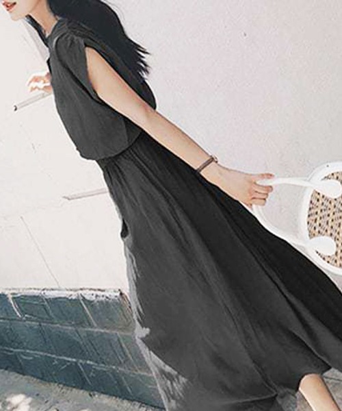 Amulet(アミュレット)の「ウエストマークシャツワンピース(シャツワンピース・レディース・ブルー/ブラック/イエロー・XL/L/M)」の9枚目の写真