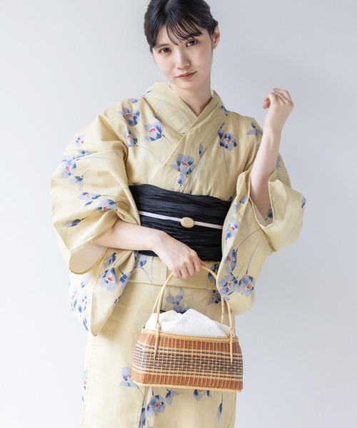 ゆかた館グレース(ユカタカングレース)の「こだわり浴衣5点セット(浴衣・レディース・ラベンダー/イエロー/グリーン/ホワイト/ナチュラル/グレー/ライトブルー/エンジ/チャコールグレー/ブラウン/オレンジ系/ライトグレー/ブルー系その他/ブルー系/ブルー系その他2/ベージュ系/グレー系/ライトグレー系/ネイビー/ネイビー系/ベージュ系その他・SMALL/MEDIUM)」の9枚目の写真