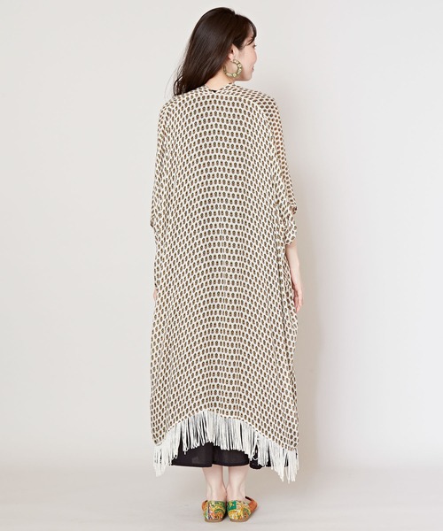 チャイハネ（チャイハネ）の「【チャイハネ】ピンクシーロングカーディガン（カーディガン/ボレロ・レディース・オレンジ/パープル/ホワイト/ブラック/ブルー・FREE）」の17枚目の写真