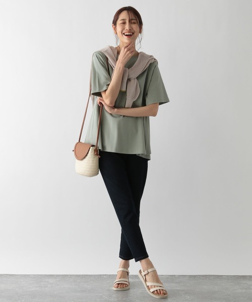 ◼️高品質◼️美品◼️ロアーゴルフ◼️ワッペンシャツ◼️パイル生地◼️L◼️ブルー JUN&ROPE' ジュンアンドロペ レディース ゴルフウェア ロゴ