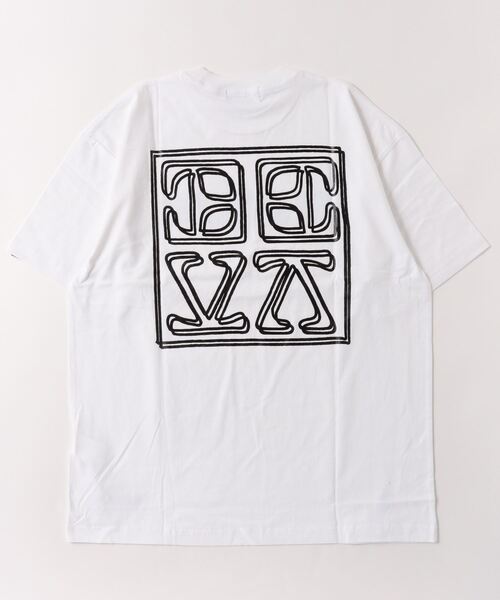 DEVA STATES（ディーヴァ ステイツ）の「DEVA STATES /ディーヴァ ステイツ/ Tshirt-CRACKED LOGO（Tシャツ/カットソー・メンズ・ブルー/ホワイト・XL/XXL）」の3枚目の写真