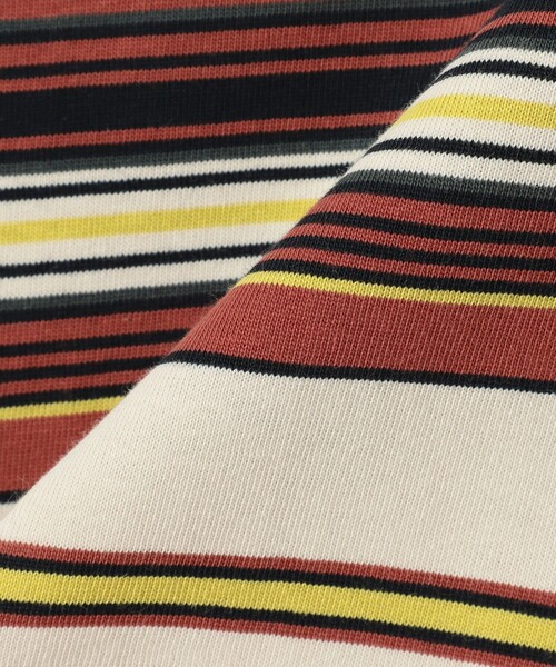 BEAMS（ビームス）の「BEAMS / マルチボーダー Tシャツ（Tシャツ/カットソー・メンズ・ホワイト/ナチュラル/ブラック・M/L/S/XL）」の15枚目の写真