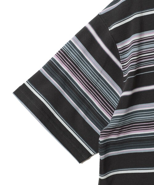 BEAMS（ビームス）の「BEAMS / マルチボーダー Tシャツ（Tシャツ/カットソー・メンズ・ホワイト/ナチュラル/ブラック・M/L/S/XL）」の17枚目の写真