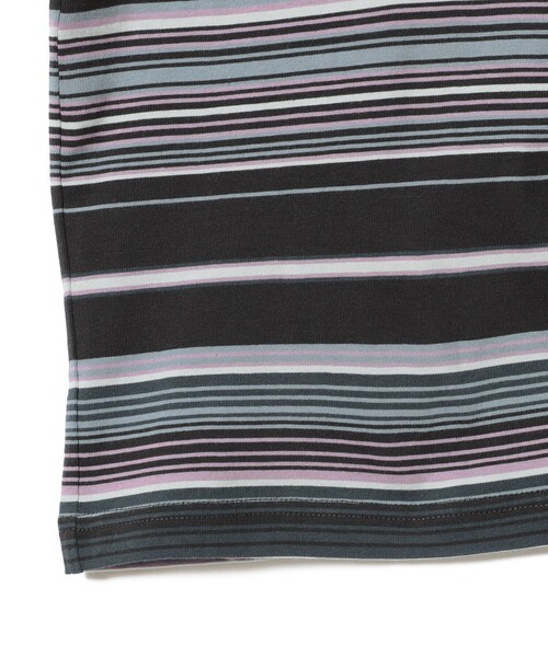 BEAMS（ビームス）の「BEAMS / マルチボーダー Tシャツ（Tシャツ/カットソー・メンズ・ホワイト/ナチュラル/ブラック・M/L/S/XL）」の8枚目の写真