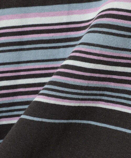 BEAMS（ビームス）の「BEAMS / マルチボーダー Tシャツ（Tシャツ/カットソー・メンズ・ホワイト/ナチュラル/ブラック・M/L/S/XL）」の5枚目の写真