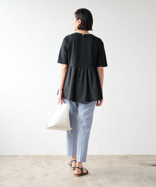 ドッキングティアードショートスリーブカットソー-汗染み防止-