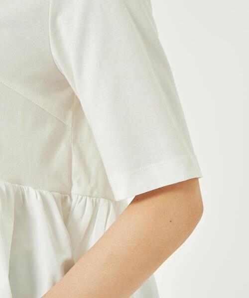 ドッキングティアードショートスリーブカットソー-汗染み防止-