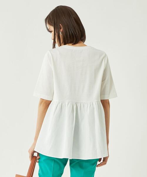 ドッキングティアードショートスリーブカットソー-汗染み防止-