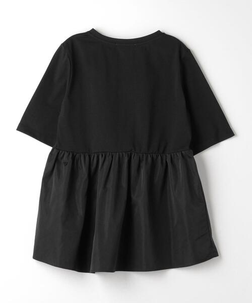 green label relaxing（グリーンレーベルリラクシング）の「ドッキング ティアード ショートスリーブ カットソー -汗染み防止-（Tシャツ/カットソー・レディース・ブラック/ホワイト・FREE）」の22枚目の写真