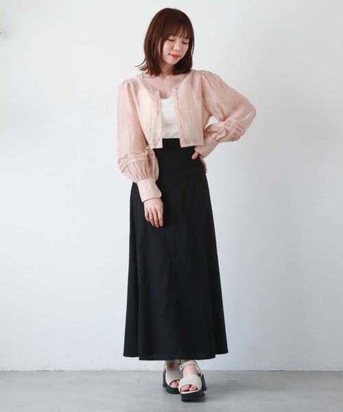 archives(アルシーヴ)の「2WAYコンパクトシアーブラウス(シャツ/ブラウス・レディース・ブラック/ブルー/オレンジ/オフホワイト・MEDIUM)」の17枚目の写真