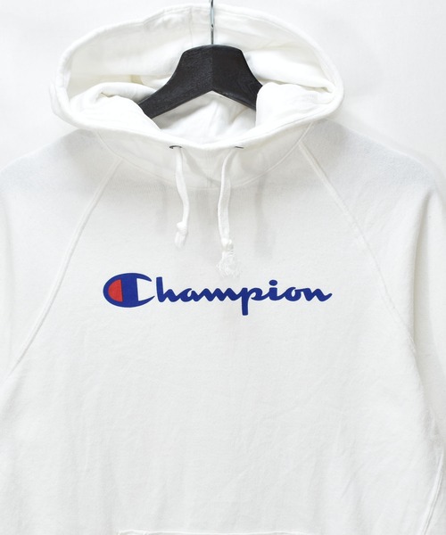 Champion(チャンピオン)の「【ヴィンテージ古着】Champion / チャンピオン ロゴプリント ハイネックパーカー(パーカー・メンズ・ホワイト・MEDIUM)」の2枚目の写真
