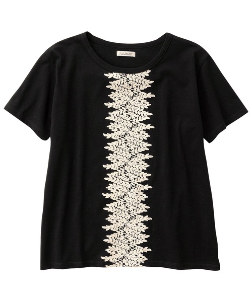 Viola e Viola（ヴィオラエヴィオラ）の「ガーデンレースプルオーバー（Tシャツ/カットソー・レディース・ブラック/ベージュ/ブルー・XX-LARGE/LARGE/X-LARGE/MEDIUM）」の8枚目の写真