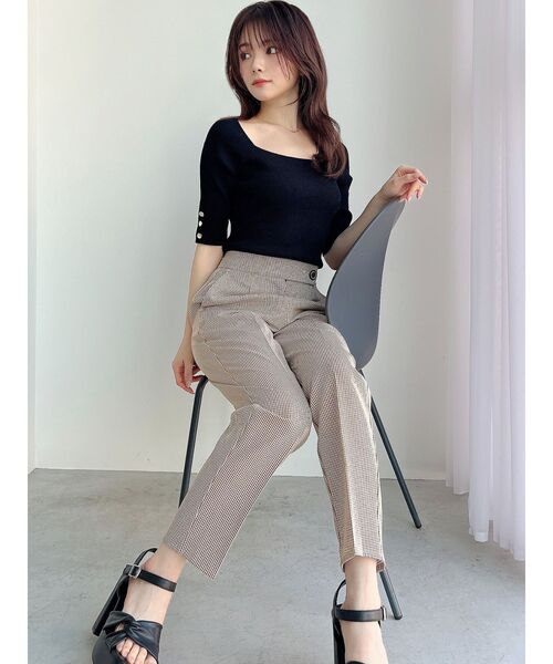 RESEXXY（リゼクシー）の「センタープレステーパードパンツ【セットアップ着用可能】（その他パンツ・レディース・ブラック/その他/その他1・FREE）」の17枚目の写真