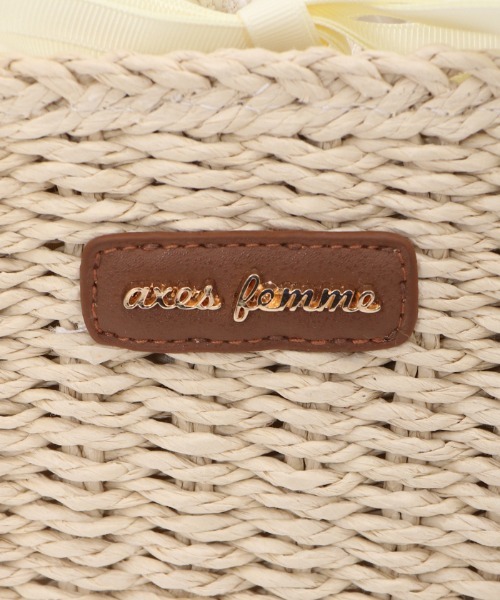 axes femme（アクシーズファム）の「ペーパー×レースかごバッグ（かごバッグ・レディース・ベージュ/ブラウン/ブラック・FREE）」の22枚目の写真
