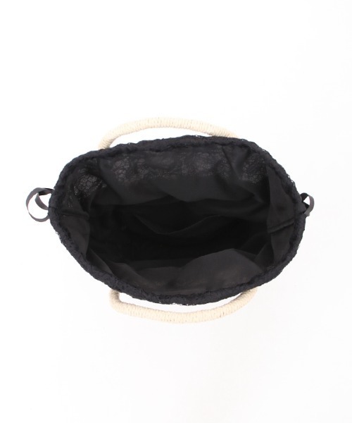 axes femme（アクシーズファム）の「ペーパー×レースかごバッグ（かごバッグ・レディース・ベージュ/ブラウン/ブラック・FREE）」の15枚目の写真