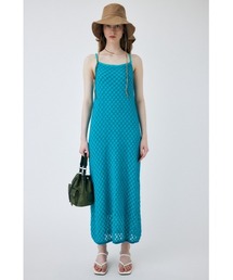 MOUSSY | OPENWORK KNIT SLIP ドレス(ワンピース)