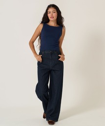 TINA：JOJUN／タック入り ルーズワイドチノパン タック入り ルーズワイドチノパン TINA：JOJUN（チノパンツ
