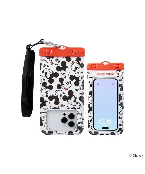 Hamee（ハミィ）の「各種スマートフォン対応 ディズニーキャラクター/DIVAID フローティング防水ケース ワイドサイズ ショルダーストラップ（スマホケース/カバー・レディース・イエロー/ホワイト×ブラック/ホワイト系その他/ブルーグリーン/ホワイト系その他2/ブルー系その他2/ホワイト×レッド/ラベンダー・FREE）」の17枚目の写真