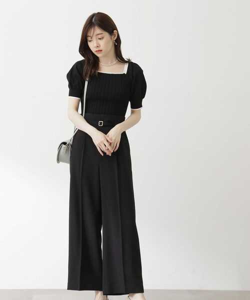 PROPORTION BODY DRESSING（プロポーションボディドレッシング）の「ワンタックハイウエストパンツ / 1213230603（その他パンツ・レディース・ブラック/ホワイト系その他・SMALL/MEDIUM）」の9枚目の写真