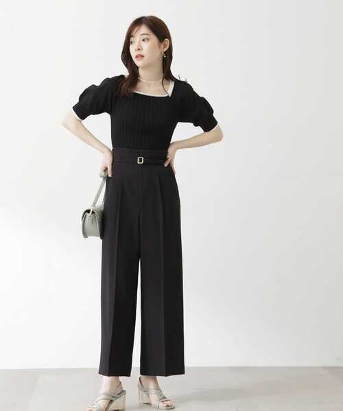 PROPORTION BODY DRESSING（プロポーションボディドレッシング）の「ワンタックハイウエストパンツ / 1213230603（その他パンツ・レディース・ブラック/ホワイト系その他・SMALL/MEDIUM）」の14枚目の写真