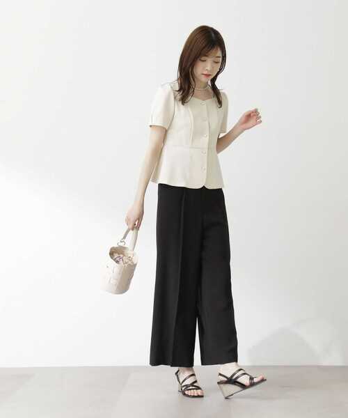PROPORTION BODY DRESSING（プロポーションボディドレッシング）の「ワンタックハイウエストパンツ / 1213230603（その他パンツ・レディース・ブラック/ホワイト系その他・SMALL/MEDIUM）」の5枚目の写真