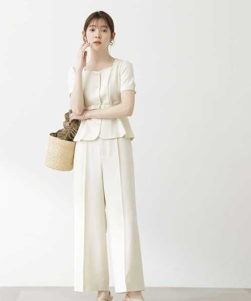 PROPORTION BODY DRESSING（プロポーションボディドレッシング）の「ワンタックハイウエストパンツ / 1213230603（その他パンツ・レディース・ブラック/ホワイト系その他・SMALL/MEDIUM）」の12枚目の写真