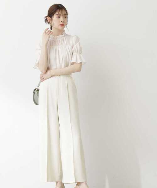 PROPORTION BODY DRESSING（プロポーションボディドレッシング）の「ワンタックハイウエストパンツ / 1213230603（その他パンツ・レディース・ブラック/ホワイト系その他・SMALL/MEDIUM）」の22枚目の写真
