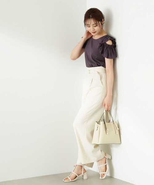 PROPORTION BODY DRESSING（プロポーションボディドレッシング）の「ワンタックハイウエストパンツ / 1213230603（その他パンツ・レディース・ブラック/ホワイト系その他・SMALL/MEDIUM）」の20枚目の写真