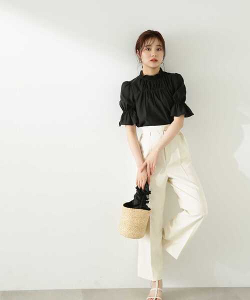 PROPORTION BODY DRESSING（プロポーションボディドレッシング）の「ワンタックハイウエストパンツ / 1213230603（その他パンツ・レディース・ブラック/ホワイト系その他・SMALL/MEDIUM）」の19枚目の写真