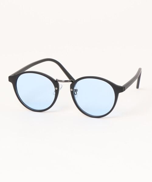 Revo.（レボ）の「＜AGNES＞BOSTON  MAT FLAME COLOR LENS SUNGLASSES / 'アニエス' ボストン マットフレーム サングラス カラーレンズ  UVカット【ケース付き】（サングラス・メンズ・ブラック/ライトグリーン/グリーン系その他/グリーン/ライトブルー・FREE）」の12枚目の写真