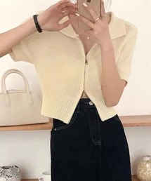 ダブルZIPニット