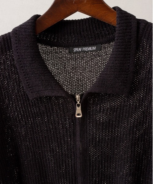 SpRay(スプレイ)の「ダブルZIPニット(ニット/セーター・レディース・ブラック/ホワイト/アイボリー・FREE)」の15枚目の写真