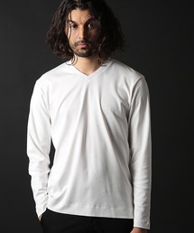 シルケットスムースVネックロンT