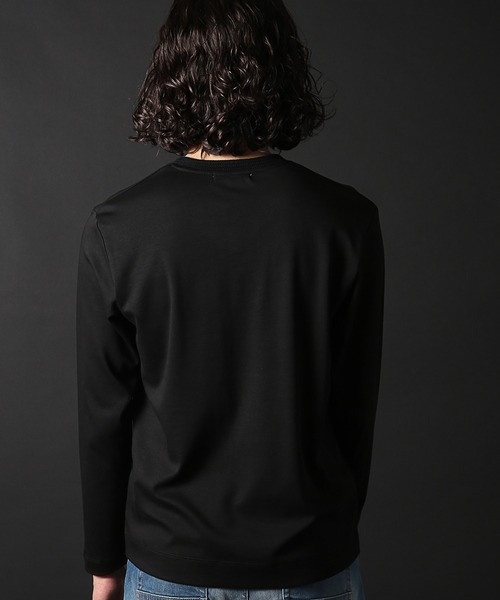 RATTLE TRAP（ラトルトラップ）の「シルケットスムースVネックロンT（Tシャツ/カットソー・メンズ・ホワイト/ブラック・LL/L/M/S）」の11枚目の写真