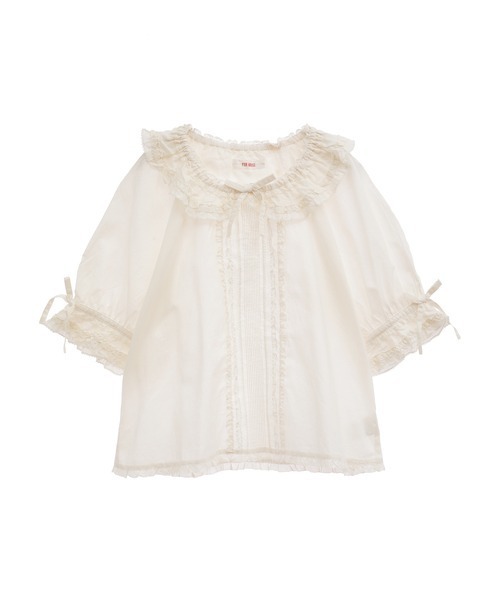 フランス製レース使いブラウス