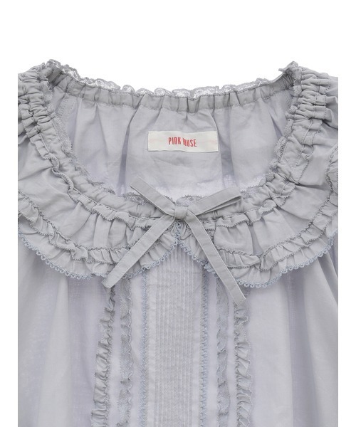 フランス製レース使いブラウス