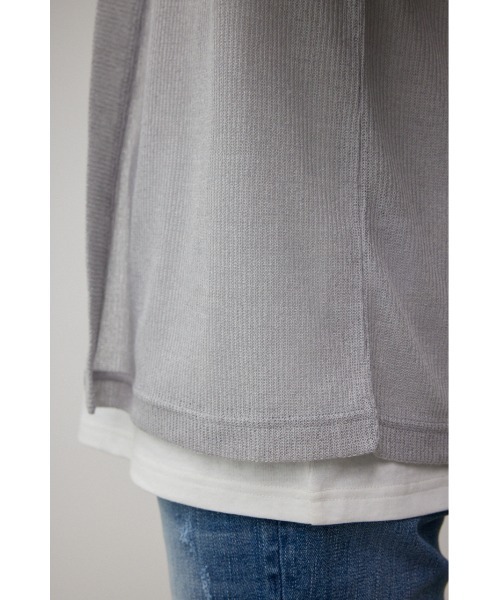 AZUL by moussy（アズールバイマウジー）の「TOPPER SET TOPS/トッパーセットトップス（Tシャツ/カットソー・メンズ・ブラック/ライトグレー・FREE）」の21枚目の写真