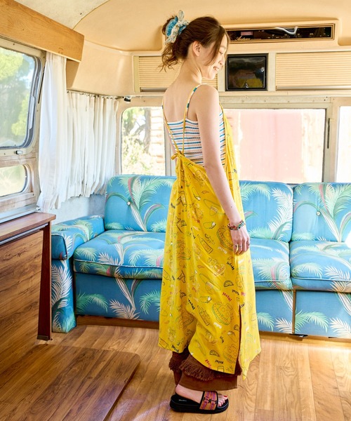 チャイハネ(チャイハネ)の「【チャイハネ】ネオベラキャミワンピース(ワンピース・レディース・ブラック/ターコイズブルー/イエロー・FREE)」の12枚目の写真