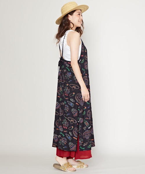 チャイハネ(チャイハネ)の「【チャイハネ】ネオベラキャミワンピース(ワンピース・レディース・ブラック/ターコイズブルー/イエロー・FREE)」の13枚目の写真